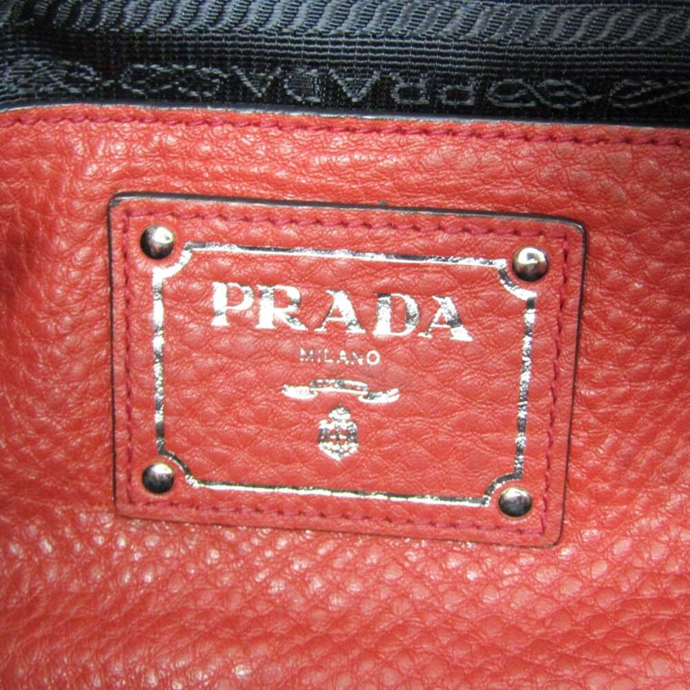PRADA Red Leather Shoulder Bag - Picture 16 of 16